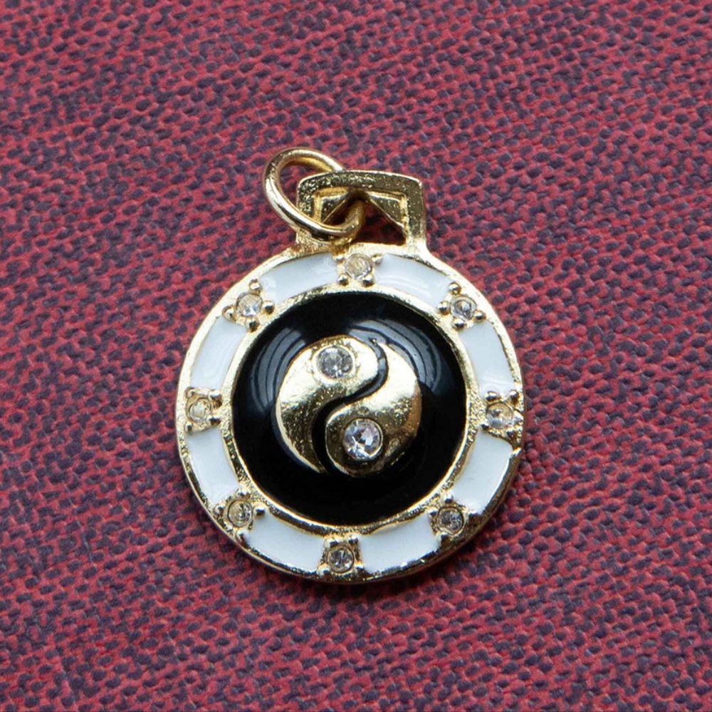 Air & Anchor Gold Meant to be Whole Yin Yang Pendant Necklace Charm